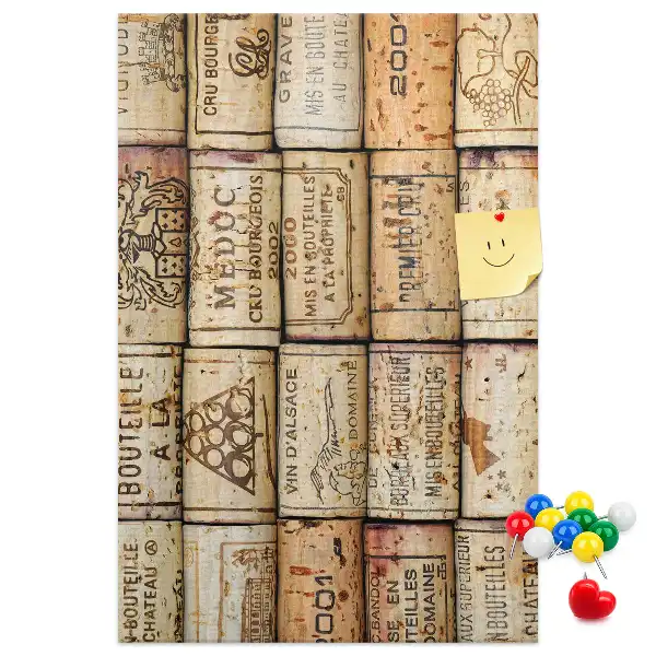 Cork pin board Wine corks