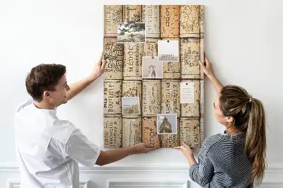 Cork pin board made from wine corks