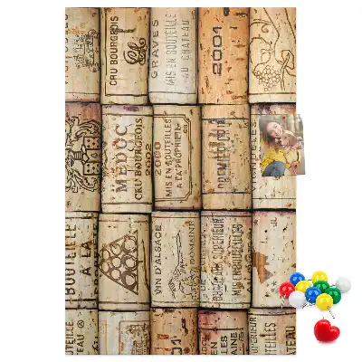 Cork pin board Wine corks