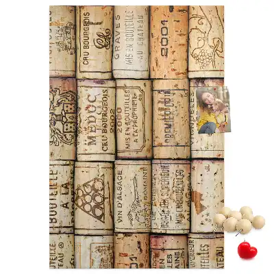 Cork pin board Wine corks