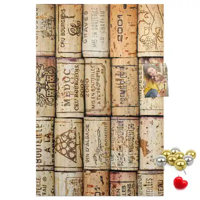 Cork pin board Wine corks