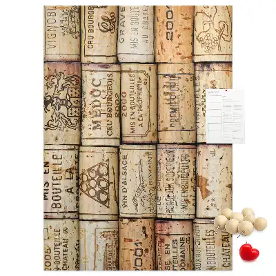 Cork pin board Wine corks