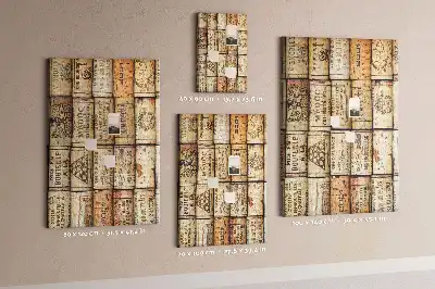 Cork pin board Wine corks