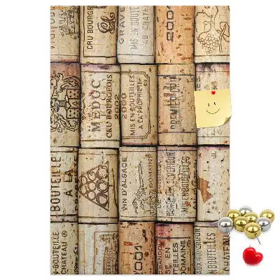 Cork pin board Wine corks