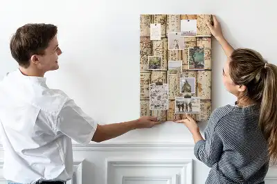 Cork pin board made from wine corks