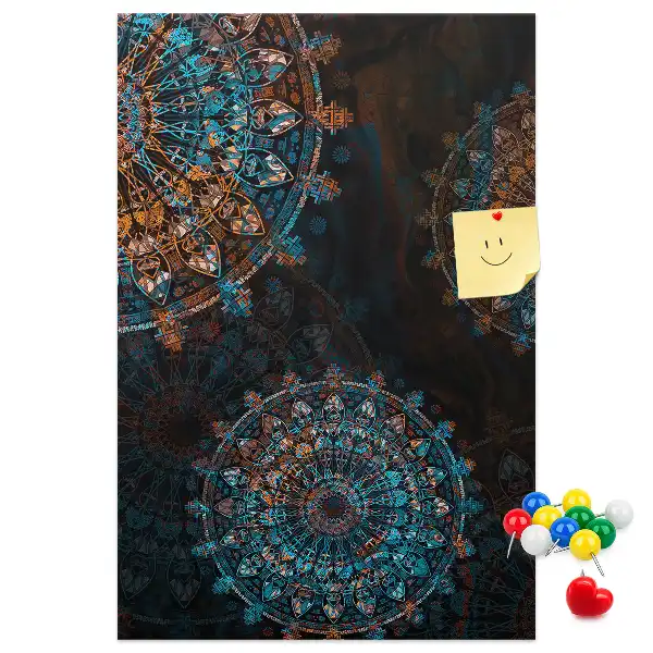 Decorative Mandala Cork Note Board