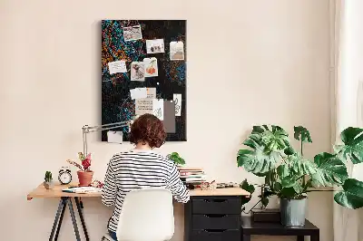 Decorative Mandala Cork Note Board