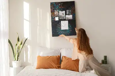 Decorative Mandala Cork Note Board
