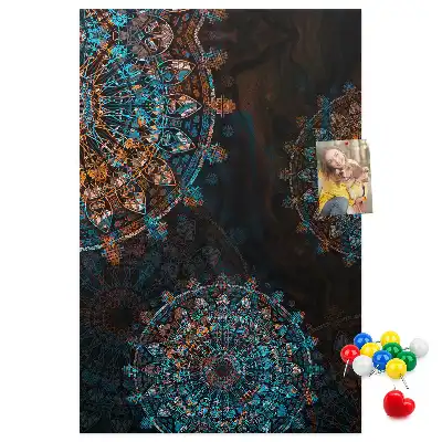 Decorative Mandala Cork Note Board