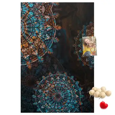 Decorative Mandala Cork Note Board