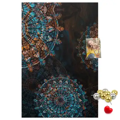 Decorative Mandala Cork Note Board