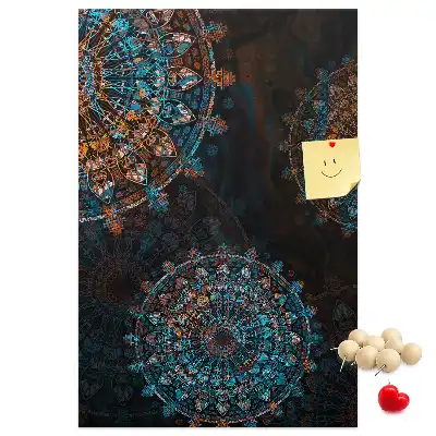 Decorative Mandala Cork Note Board