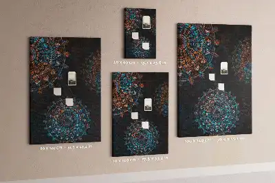 Decorative Mandala Cork Note Board