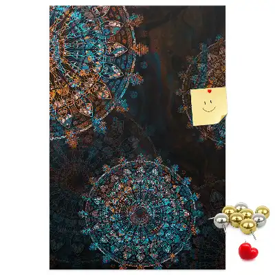 Decorative Mandala Cork Note Board
