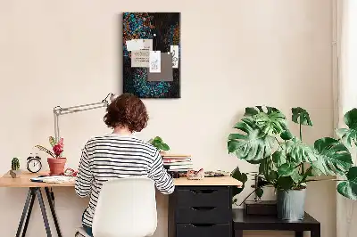 Decorative Mandala Cork Note Board