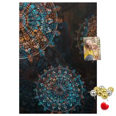 Decorative Mandala Cork Note Board