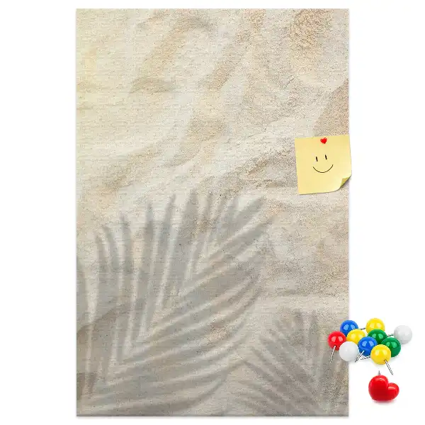 Summer beach sand cork memo board