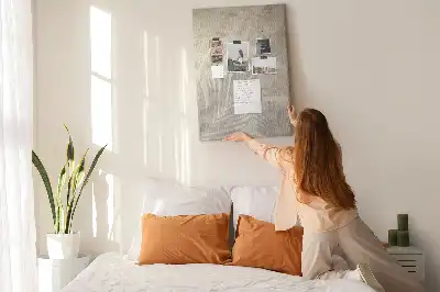 Wall cork memo board Summer beach sand