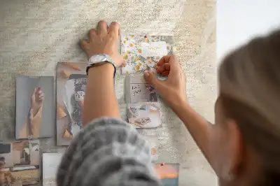 Wall cork memo board Summer beach sand