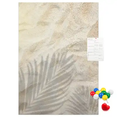 Summer beach sand cork memo board