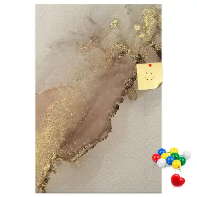Cork pin board Glossy marble