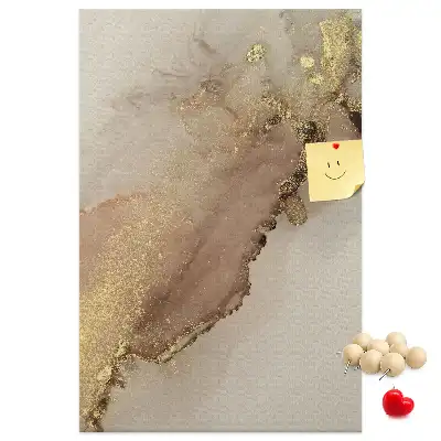 Cork pin board Glossy marble