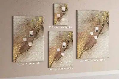 Cork pin board with glossy marble finish
