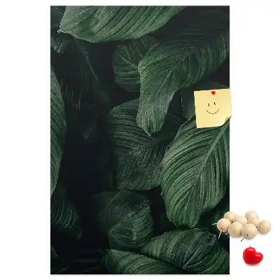 Cork Note Board Jungle vegetation leaves