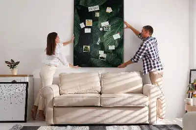 Cork Note Board Jungle vegetation leaves