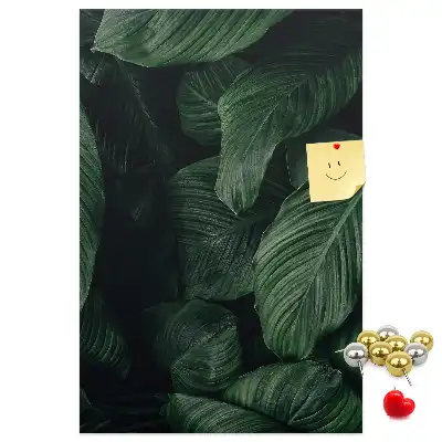 Cork Note Board Jungle vegetation leaves