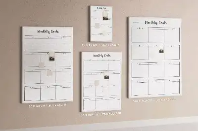 Wall cork memo board Plans for the month