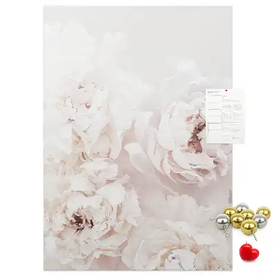 Peony Flower Cork Note Board