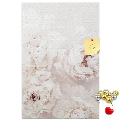 Peony Flower Cork Note Board