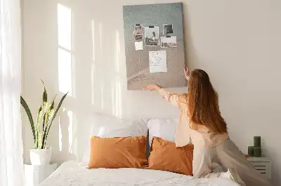 Wall cork memo board Mixed color palette