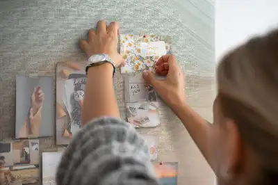 Wall cork memo board Mixed color palette