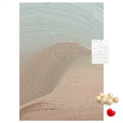 Wall cork memo board Mixed color palette