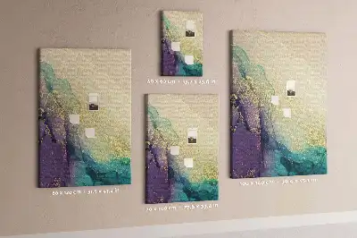 Cork Note Board Shiny marble with glitter