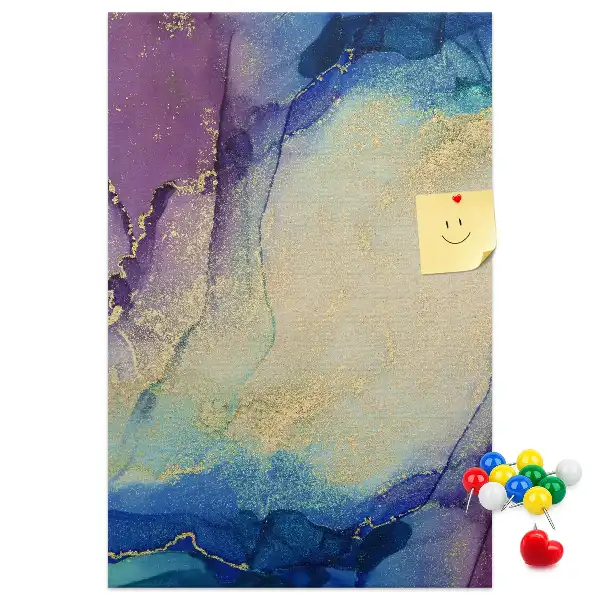 Ink Abstraction Wall Cork Memo Board
