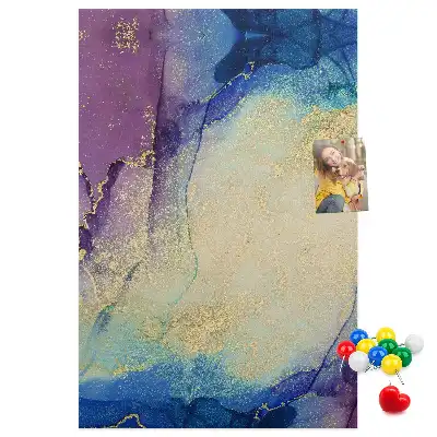 Ink Abstraction Wall Cork Memo Board