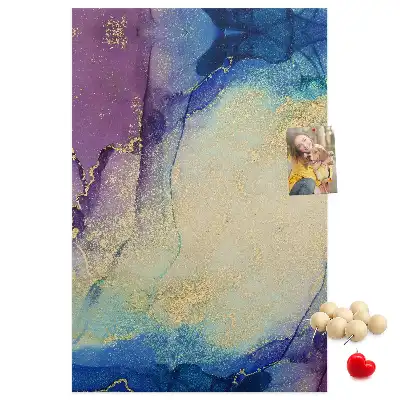 Ink Abstraction Wall Cork Memo Board