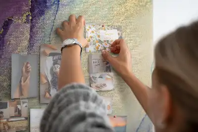 Ink Abstraction Wall Cork Memo Board