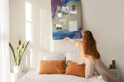 Ink Abstraction Wall Cork Memo Board