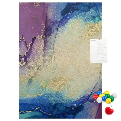 Ink Abstraction Wall Cork Memo Board