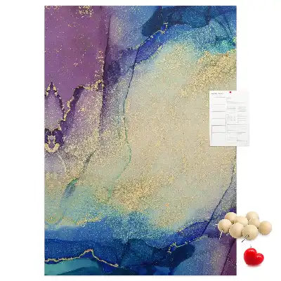 Ink Abstraction Wall Cork Memo Board