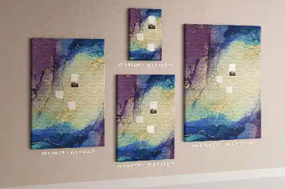 Ink Abstraction Wall Cork Memo Board