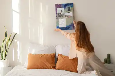 Ink Abstraction Wall Cork Memo Board