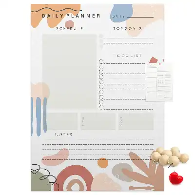 Wall cork memo board Today's plan
