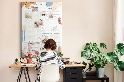 Today's Plan Wall Cork Memo Board