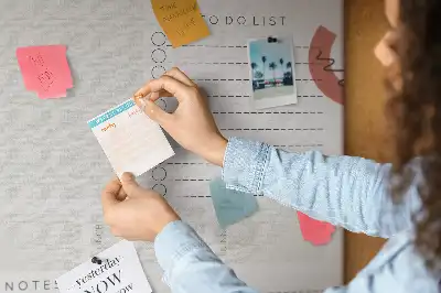 Today's Plan Wall Cork Memo Board