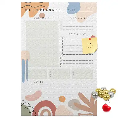 Wall cork memo board Today's plan